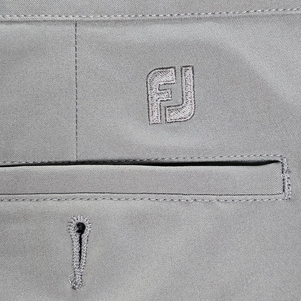FootJoy Mens Gray Performance Golf Shorts Size 42 Flat Front FJ Logo 1112646 - Picture 9 of 10